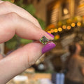 Ravenstone Crystals Faceted Square Moldavite Ring "Willow" - Size 8.5