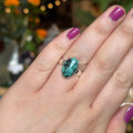 Ravenstone Crystals Faceted Turquoise Ring "Brady" - Size 9