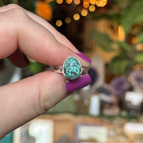 Ravenstone Crystals Faceted Turquoise Ring "Bryce" - Size 6