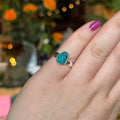 Ravenstone Crystals Faceted Turquoise Ring "Chloe" - Size 6