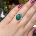 Ravenstone Crystals Faceted Turquoise Ring "Desiree" - Size 9.5