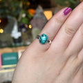 Ravenstone Crystals Faceted Turquoise Ring "Leah" - Size 6.5