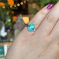 Ravenstone Crystals Faceted Turquoise Ring "Lily" - Size 7