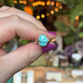 Ravenstone Crystals Faceted Turquoise Ring "Miranda" - Size 6