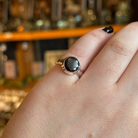 Ravenstone Crystals Garnet Ring "Felix" - Size 6