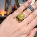 Ravenstone Crystals Green Opal Ring "Nina" - Size 5