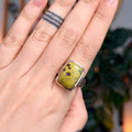 Ravenstone Crystals Green Opal Ring "Winston" - Size 8