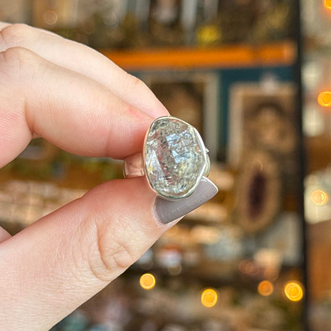 Ravenstone Crystals Herkimer Diamond Ring "Emmeline" - Size 8