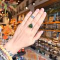 Ravenstone Crystals Jade Ring "Brooklyn" - Size 6