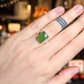 Ravenstone Crystals Jade Ring "Eden" - Size 5.5