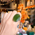Ravenstone Crystals Jade Ring "Sadie" - Size 8