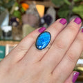Ravenstone Crystals Labradorite Ring "Joanna" - Size 8