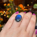 Ravenstone Crystals Labradorite Ring "Randy" - Size 9