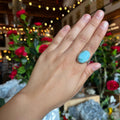 Ravenstone Crystals Larimar Ring "Dakota" - Size 8.5