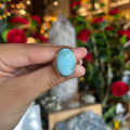 Ravenstone Crystals Larimar Ring "Dakota" - Size 8.5