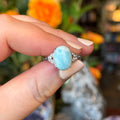 Ravenstone Crystals Larimar Ring "Valerie" - Size 9