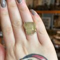 Ravenstone Crystals Libyan Desert Glass Ring "Marlon" - Size 8