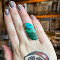 Ravenstone Crystals Malachite | Chrysocolla Ring "Adrien" - Size 8