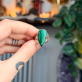 Ravenstone Crystals Malachite Ring "Bella" - Size 5.5