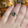 Ravenstone Crystals Moldavite Ring "Rose" - Size 8