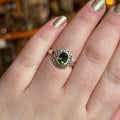 Ravenstone Crystals Moldavite Ring "Vida" - Size 8