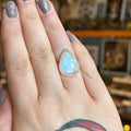 Ravenstone Crystals Moonstone Ring "Adrienne" - Size 8