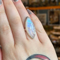 Ravenstone Crystals Moonstone Ring "Camille" - Size 8.5