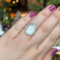 Ravenstone Crystals Moonstone Ring "Jordyn" - Size 9.5