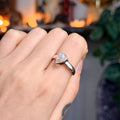 Ravenstone Crystals Moonstone Ring "Joyce" - Size 8.5