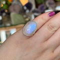 Ravenstone Crystals Moonstone Ring "Naomi" - Size 6.5