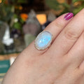 Ravenstone Crystals Moonstone Ring "Riley" - Size 5.5