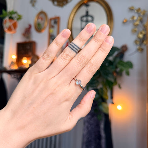 Ravenstone Crystals Moonstone Ring "Thelma" - Size 10