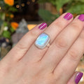Ravenstone Crystals Moonstone Ring "Whitney" - Size 7.5