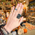 Ravenstone Crystals Moss Agate Ring "Eli" - Size 8