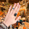Ravenstone Crystals Moss Agate Ring "Kennedy" - Size 8