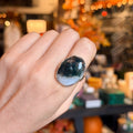 Ravenstone Crystals Moss Agate Ring "Vanessa" - Size 10