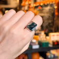 Ravenstone Crystals Moss Agate Ring "Willow" - Size 7