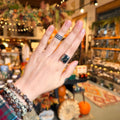 Ravenstone Crystals Moss Agate Ring "Willow" - Size 7