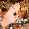 Ravenstone Crystals Obsidian Ring "Hannah" - Size 7