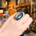 Ravenstone Crystals Obsidian Ring "Siobhan" - Size 5