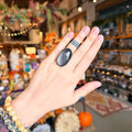 Ravenstone Crystals Obsidian Ring "Siobhan" - Size 5