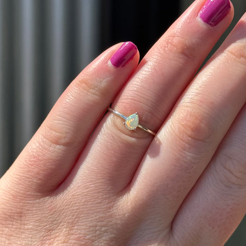 Ravenstone Crystals Opal Ring "Bonnie" - Size 8