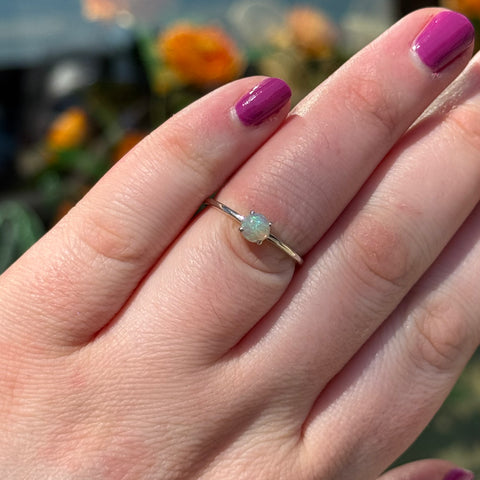 Ravenstone Crystals Opal Ring "Jan" - Size 8