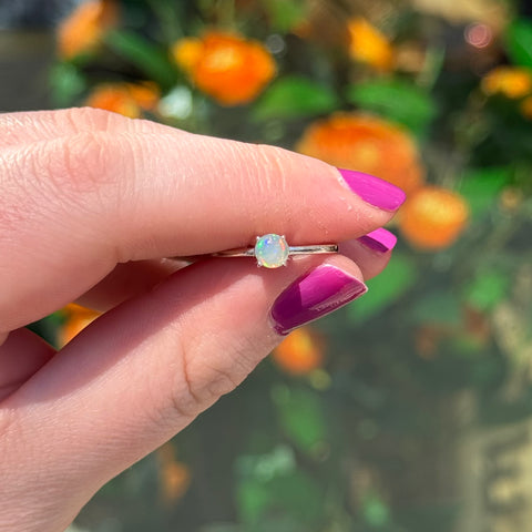 Ravenstone Crystals Opal Ring "Lily" - Size 6