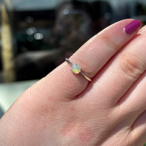Ravenstone Crystals Opal Ring "Lily" - Size 6