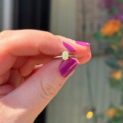 Ravenstone Crystals Opal Ring "Nyla" - Size 5
