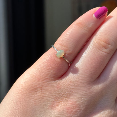 Ravenstone Crystals Opal Ring "Nyla" - Size 5