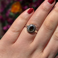 Ravenstone Crystals Ornate Moldavite Ring "Kim" - Size 8