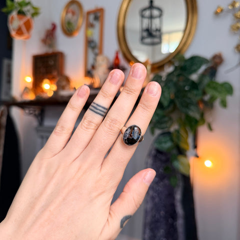 Ravenstone Crystals Pietersite Ring "Justine" - Size 6
