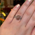 Ravenstone Crystals Pink Moonstone Ring "Lillian" - Size 10